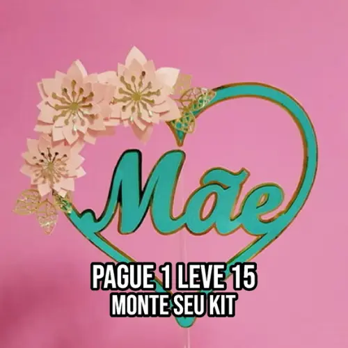 Arquivo de Corte Topo de Bolo Dia das Mães 1 Studio/pdf