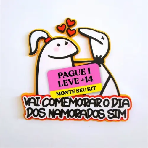 Arquivo de Corte Topo de Bolo Dia dos Namorados Flork 6