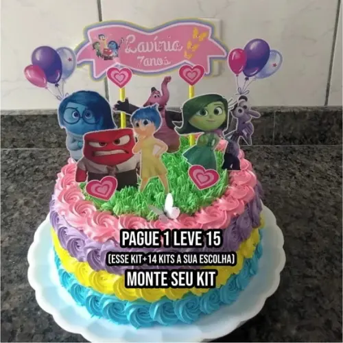 Arquivo de Corte Topo de Bolo Divertidamente 6
