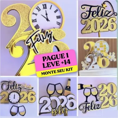 Arquivo de Corte Topo de Bolo Feliz 2026