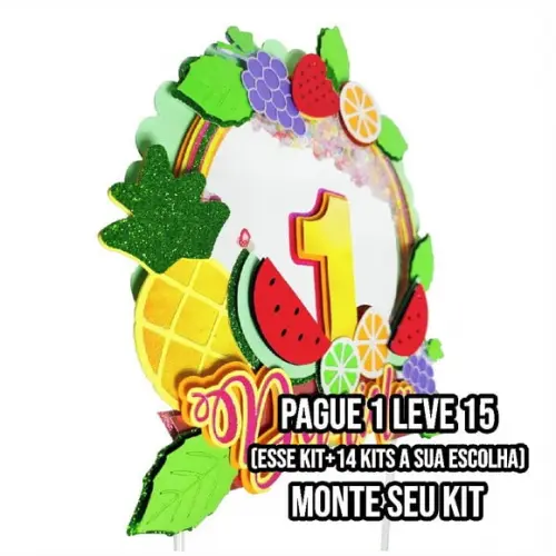 Arquivo de Corte Topo de Bolo Frutas 2
