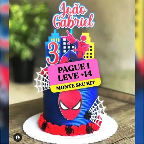 Arquivo de Corte Topo de Bolo Homem Aranha 2