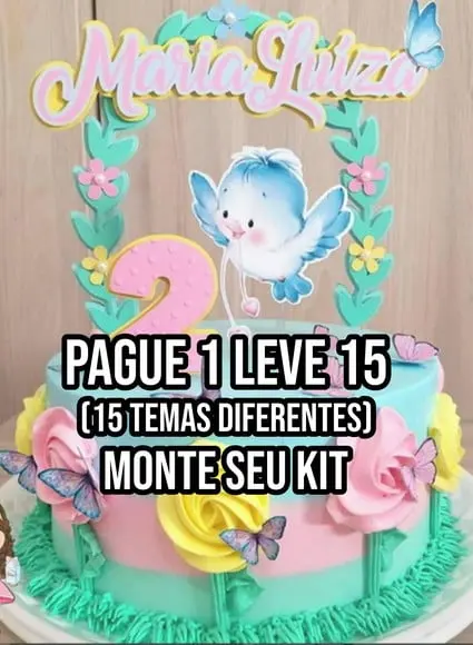 Arquivo De Corte Topo De Bolo Jardim Encantado 5 Studio+14