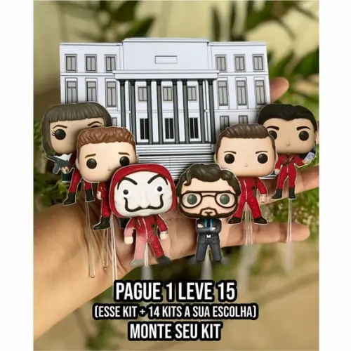 Arquivo de Corte Topo de Bolo La Casa de Papel 1