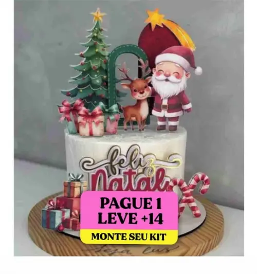 Arquivo de Corte Topo de Bolo Natal 10