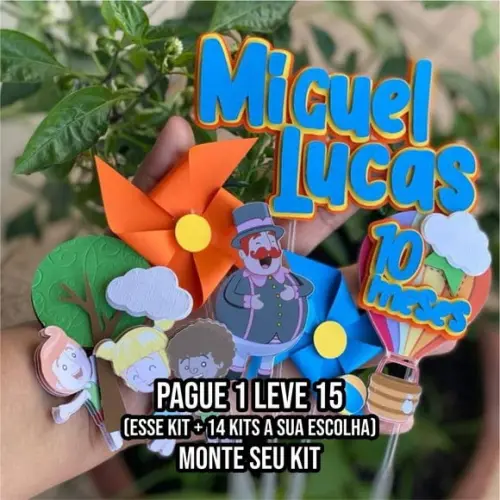 Arquivo de Corte Topo de Bolo Mundo Bita 1