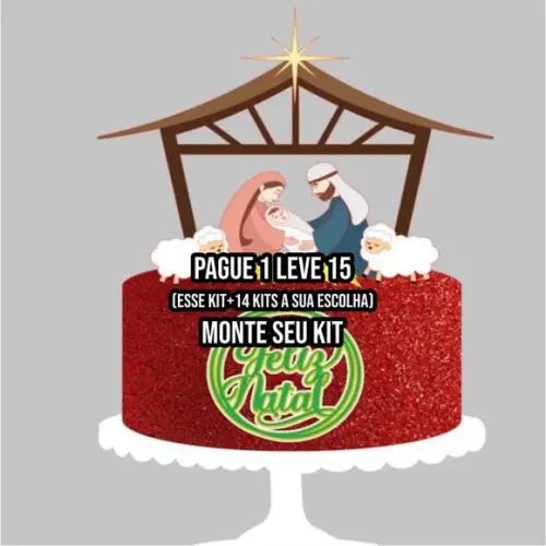 Arquivo de Corte Topo de Bolo Natal 13