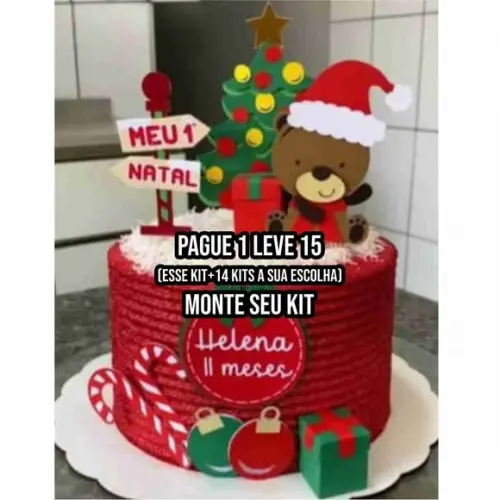 Arquivo de Corte Topo de Bolo Natal 14
