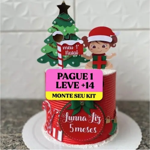 Arquivo de Corte Topo de Bolo Natal 9