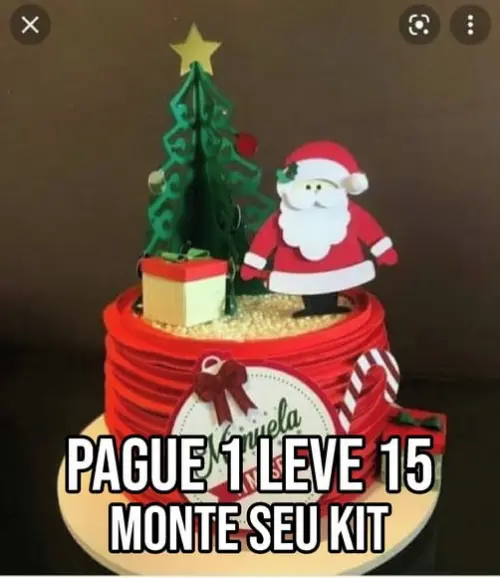Arquivo de Corte Topo de Bolo Natal 8 Studio+14
