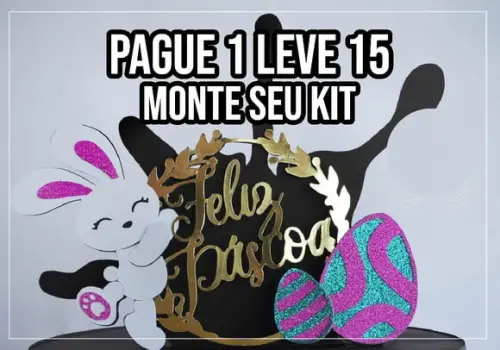Arquivo de corte Topo de bolo páscoa STUDIO+14 ARQUIVOS