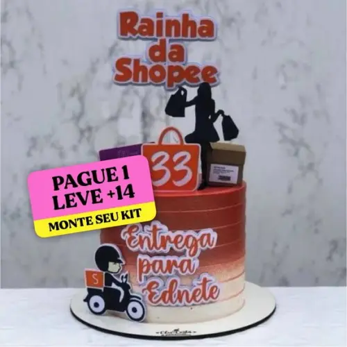 Arquivo de Corte Topo de Bolo Rainha da Shopee