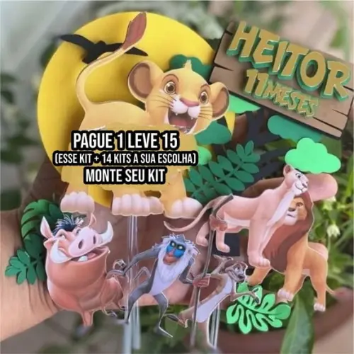 Arquivo de Corte Topo de Bolo Rei Leão 1