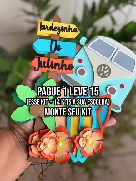 Arquivo de Corte Topo de Bolo Tardezinha Camadas 2studio +14