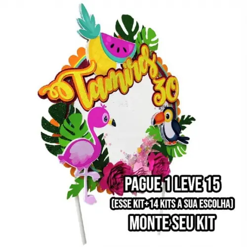 Arquivo de Corte Topo de Bolo Tropical
