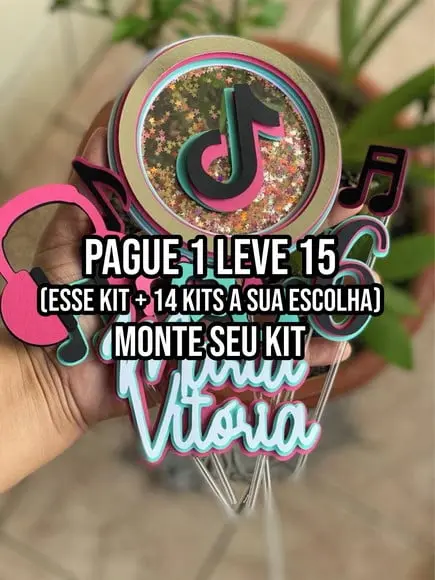 Arquivo de Corte Topo de Bolo Tik Tok Studio+ 14