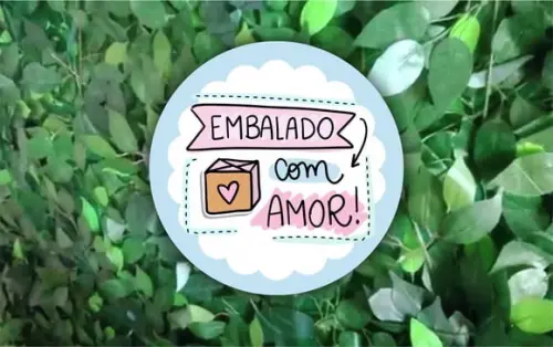 Arquivo Digital Adesivo Embalado com amor PDF