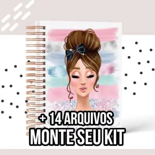 Arquivo Digital Agenda Planner Menina + 14 arquivos