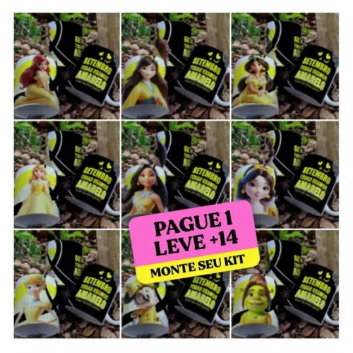 Arquivo Digital Arte Caneca Setembro Amarelo Princesas