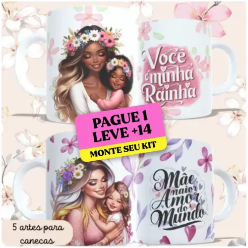 Arquivo Digital Arte para Caneca Dia das Mães 1