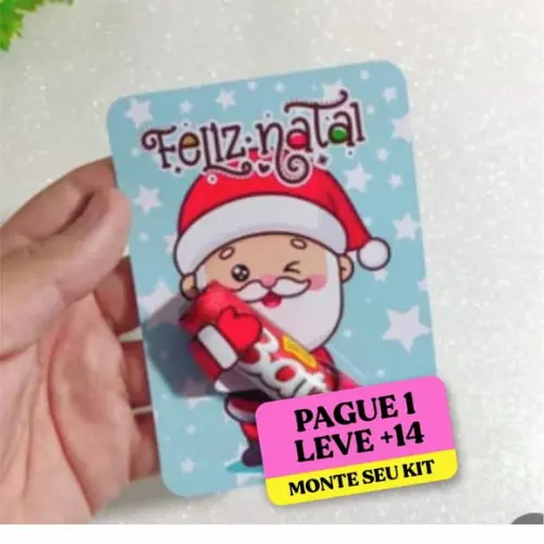 Arquivo Digital Card Batom Papai Noel 1