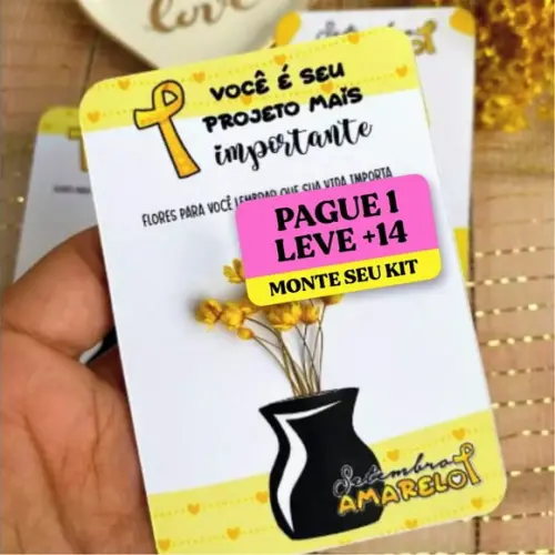 Arquivo Digital Cartão Flores Setembro Amarelo 1