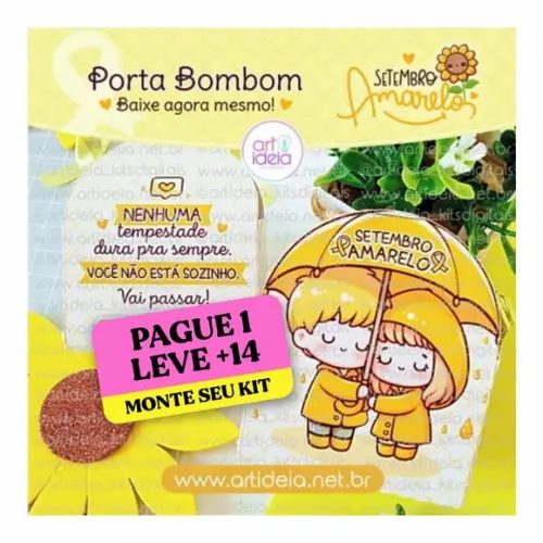 Arquivo Digital Porta Bombom Setembro Amarelo