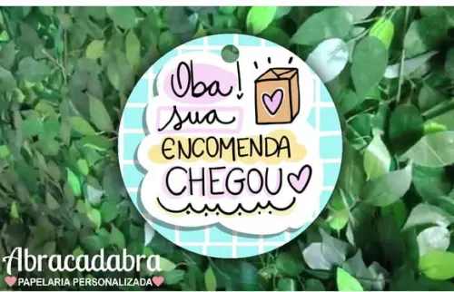 Arquivo Digital Tag oba sua encomenda chegou PDF
