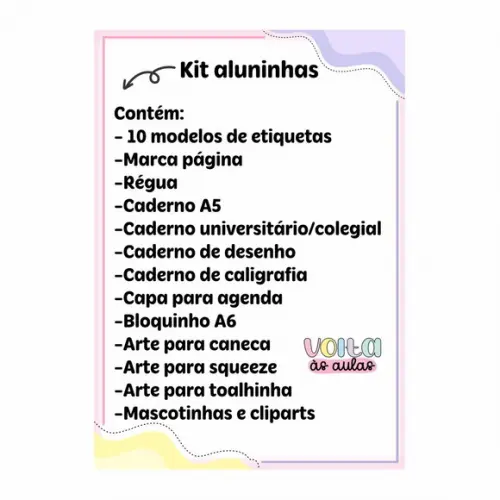 Arquivo Digital Volta às Aula Aluninhas