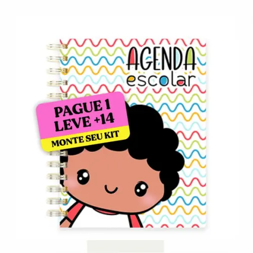 Arte Digital Agenda Escolar Menino 1