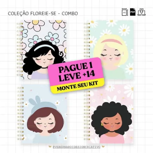 Arte Digital Caderno Menina 1
