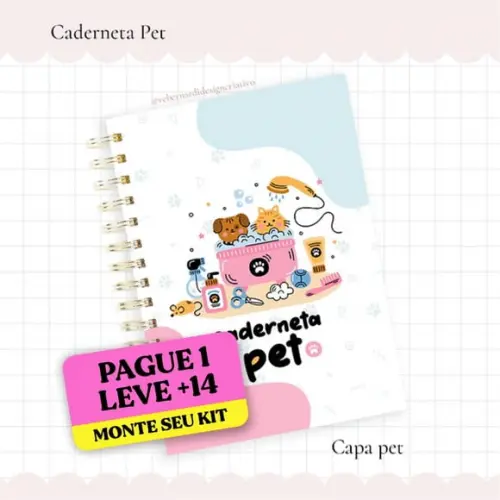 Arte Digital Caderneta Meu Pet