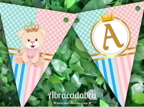 Bandeirola Digital Chá Revelação
