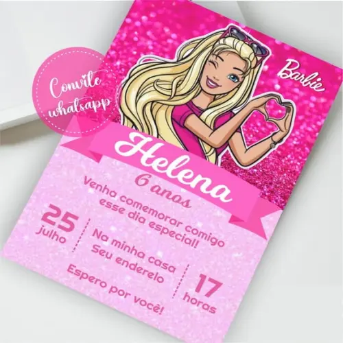 Convite Digital Barbie 02