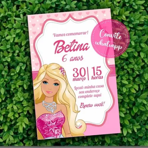 Convite Digital Barbie 04