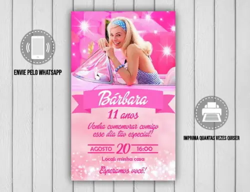 Convite Digital Barbie 13