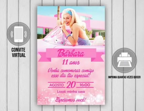 Convite Digital Barbie 14