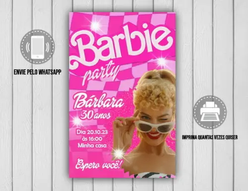 Convite Digital Barbie 11