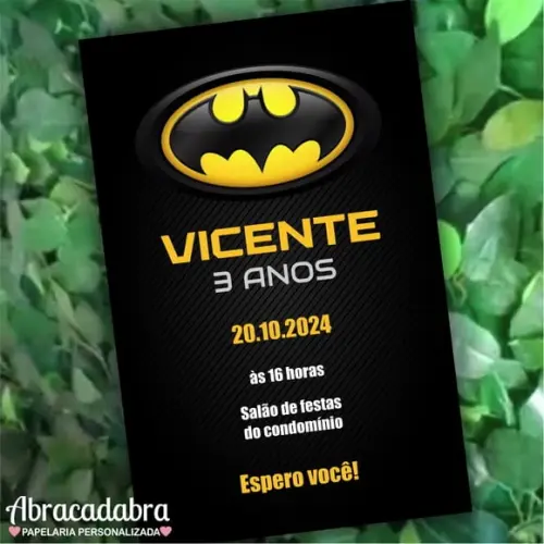 Convite Digital Batman