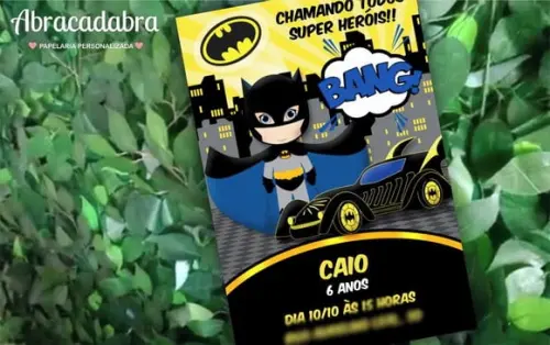Convite Digital Batman
