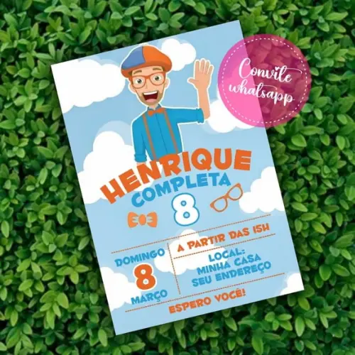 Convite Digital Blippi