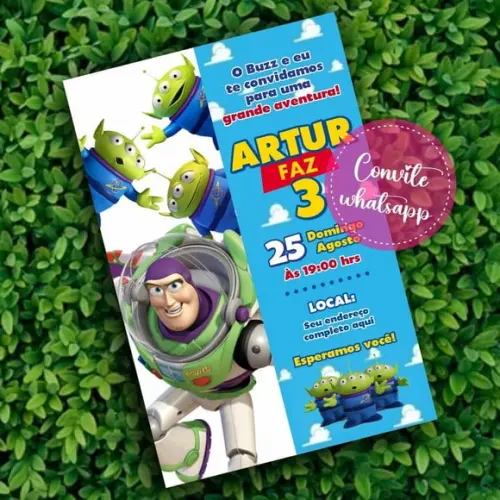 Convite Digital Buzz Lightyear