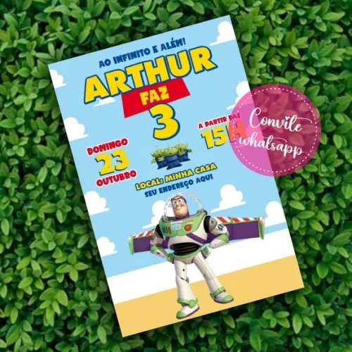 Convite Digital Buzz Lightyear