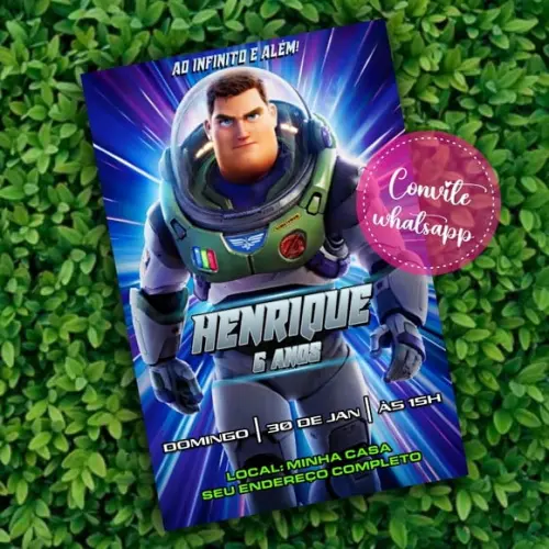 Convite Digital Buzz Lightyear