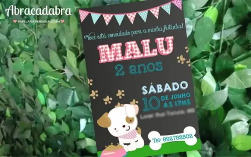 Convite Digital Cachorrinha