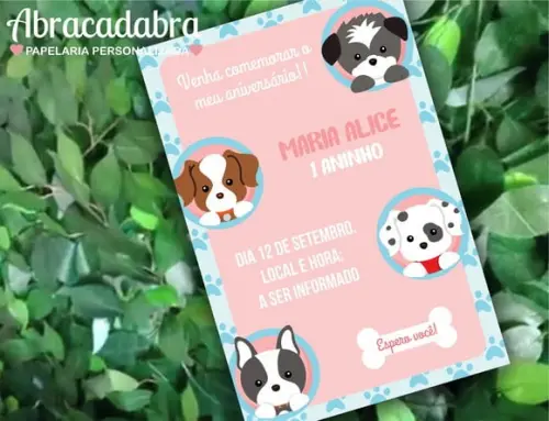 Convite Digital Cachorrinha