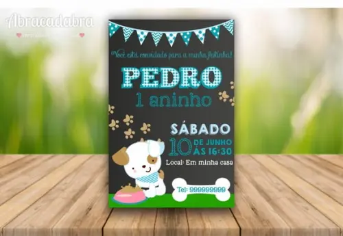 Convite Digital Cachorrinho