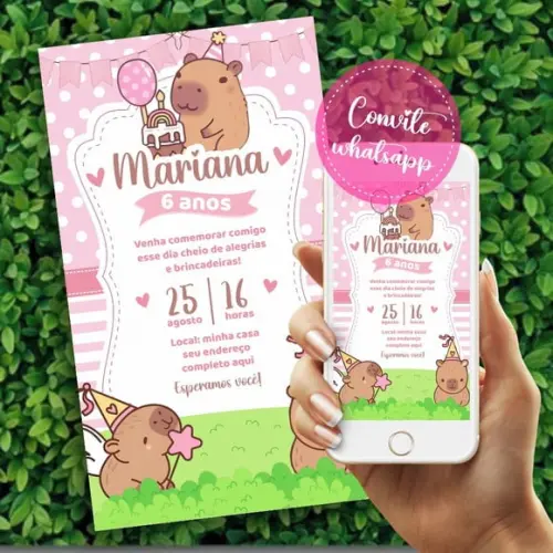 Convite Digital Capivara 01