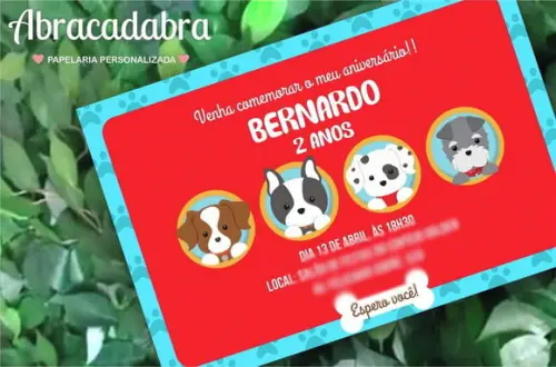 Convite Digital Cachorro