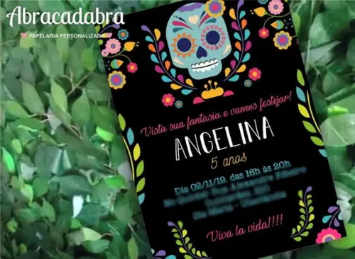 Convite Digital Caveira Mexicana